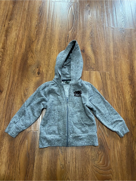 Roots Other - Roots Kids Gray Full-Zip Hooded Sweatshirt size 3T